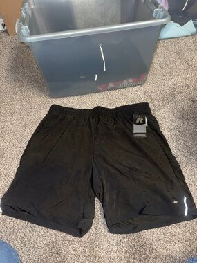 Russell Athletic Black Men's Performance Running Shorts